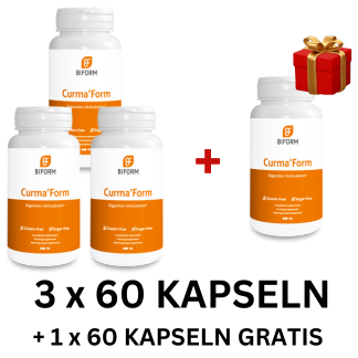 Curma’form 3 x 60 Kapseln + 1 x 60 Kapseln gratis