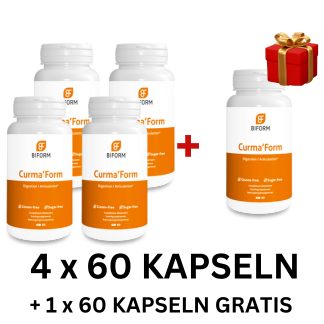Curma’form 4 x 60 Kapseln + 1 x 60 Kapseln gratis